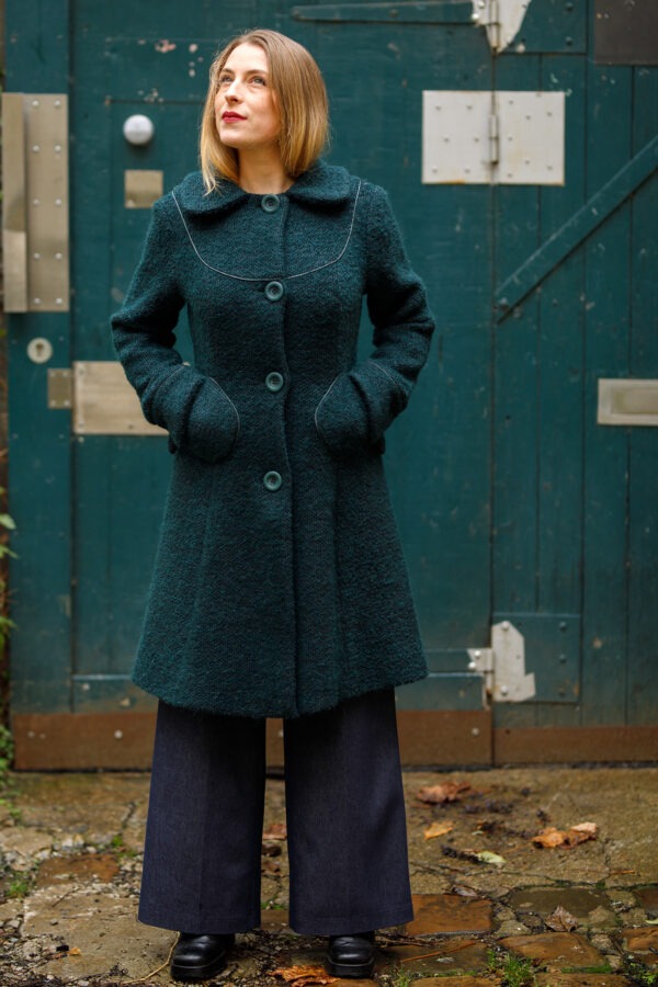 Manteau Franca vert bouteille