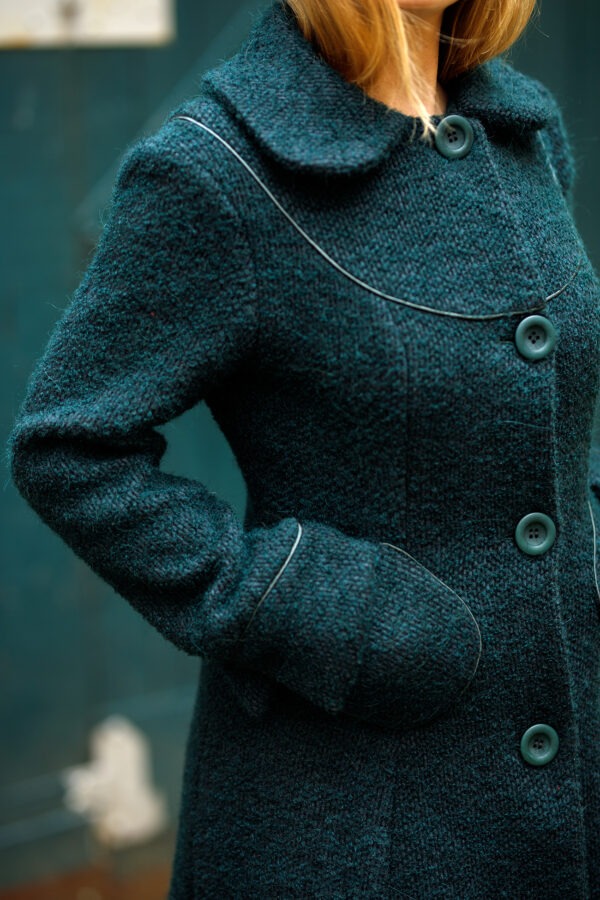 Manteau Franca vert bouteille – Image 2