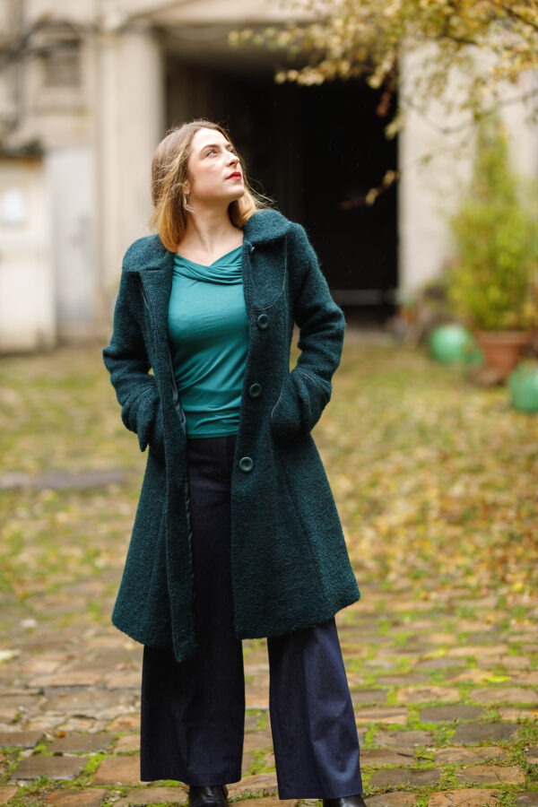 Manteau Franca vert bouteille – Image 5